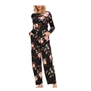 Loose Wide Legs Casual Jumpsuits with Pockets